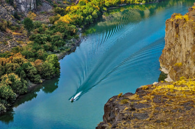 Passage through the Narrows, Snake River Canyon, Twin Falls, Idaho, 2018