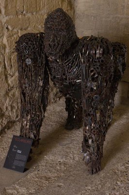 Heavy metal gorilla in Palais des Papes
