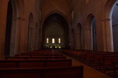 Inside Snanque Abbey