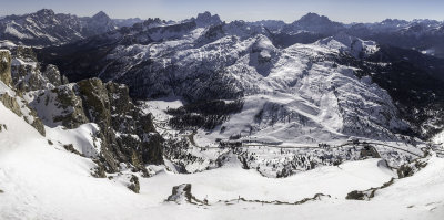 Passo Falzarego desde el Lagazuoi