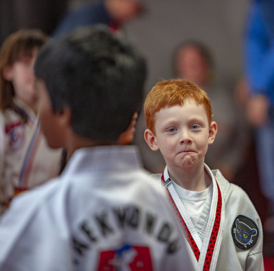 Layne at Taekondo - February, 2016