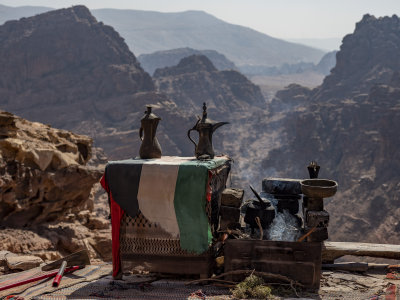 View from Bedouin Hermit's Tent Near The Monastery (Petra, Jordan)
