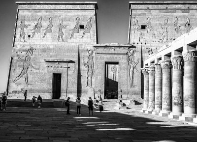 The Temple of Edfu in Monochrome