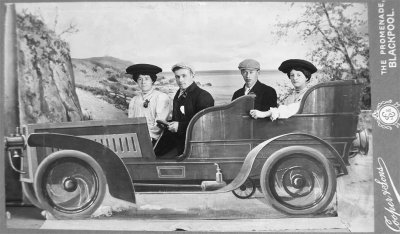 Grandma and Grandad Chadwick, Albert and Sarah Ann Pim, In Car At Blackpool, 2700093.jpg