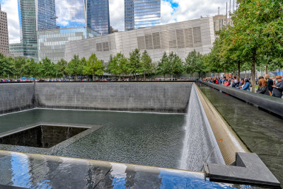 South Reflecting Pool and 9/11 Memorial and Museum