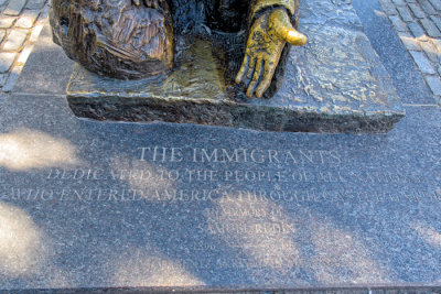 The Immigrants Statue Inscription