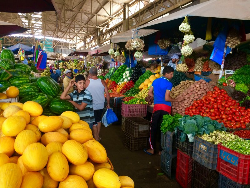 March aux fruits et lgumes,  Souk d'Agadir