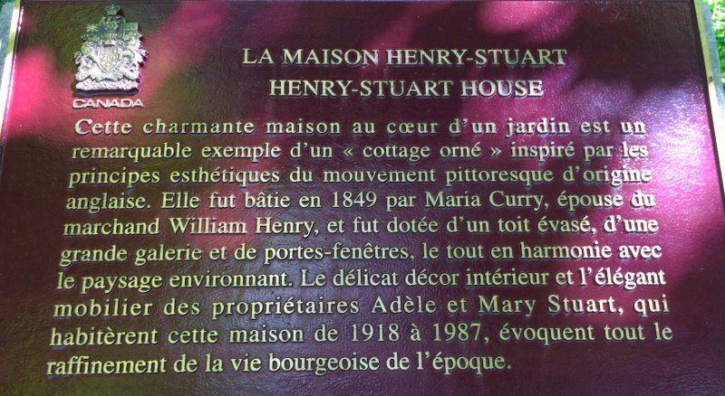 La maison Henry-Stuart sur Grande Alle