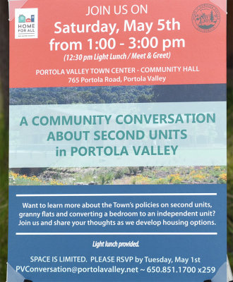 Portola Valley Affordable Housing Meeting - May 5, 2018