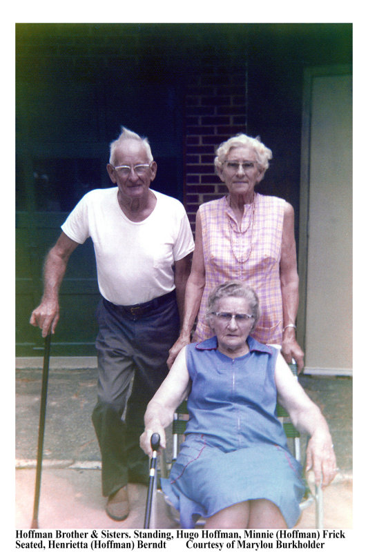 Hugo Hoffman, Minnie Frick & Henrietta Berndt