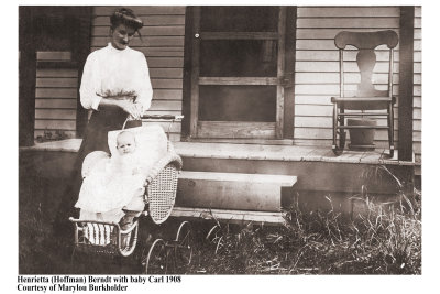 Henrietta (Hoffman) Berndt with Baby Carl Berndt
