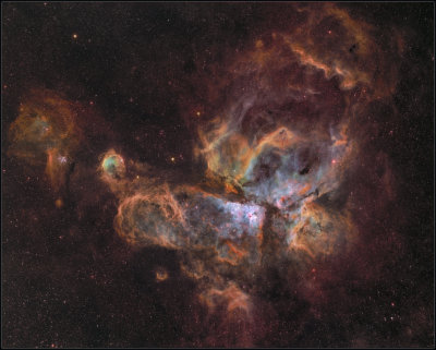 Eta Carina nebula wide field 