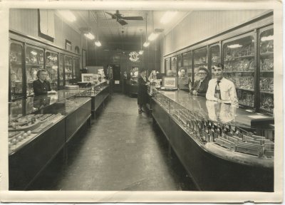 Possibly Martha Pryor Falkner at Finks Jewelers in Fort Smith.jpeg