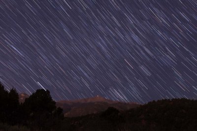 Pikes Peak star trails