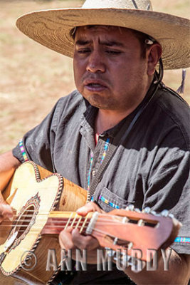 Musician playing guitar