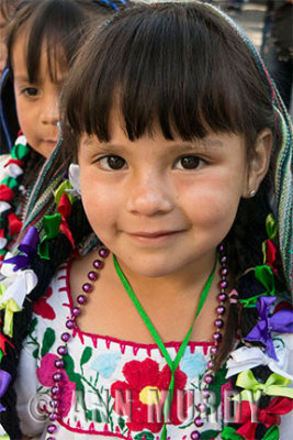 Little girl in procession