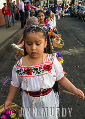 Little girls in procession