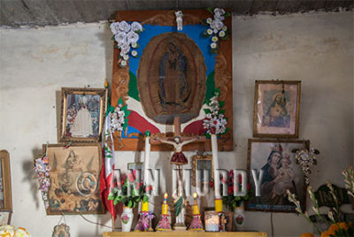 Nacho's home altar