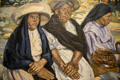Indian Women on Market Day by Francisco Daz de Leon - 1922