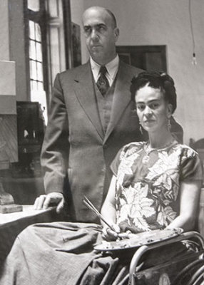 Frida and Dr. Farill by Gisele Freund