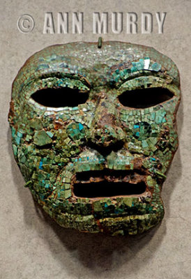 Chip inlay Pre-Columbian mask
