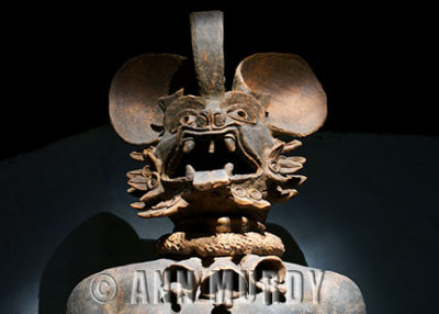 Pre-Columbian sculpture at the Templo Mayor