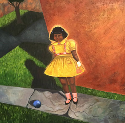 Patssi Valdez The Little Girl in the Yellow Dress 1995