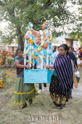 Carrying altar for child who passed away