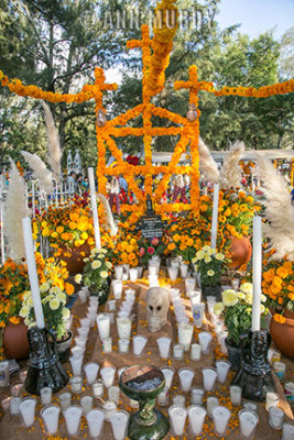 Tomb with veladores in Tzintzuntzan