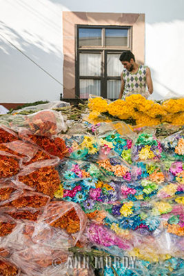 Piles of flowers