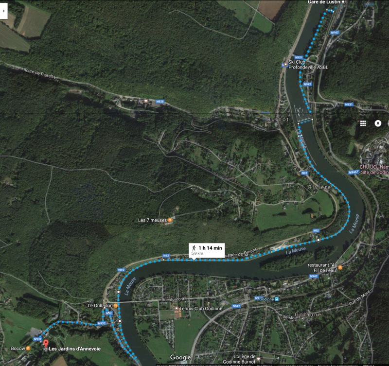 Un parcours de 8km ;) en tout ! 