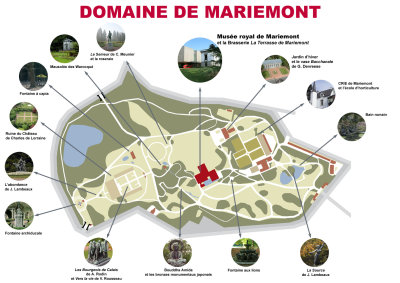Plan du Domaine de Mariemont 