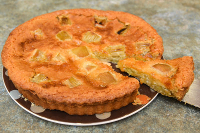 Rhubarb and Almond Tart