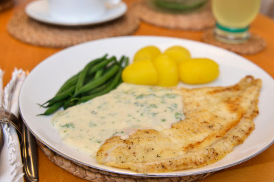 Plaice with Parsley Sauce