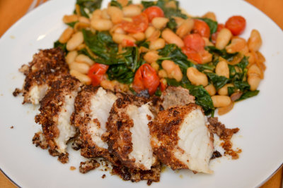 Monkfish with a Chorizo Crust
