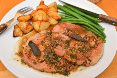 Ham with Sage & Marsala sauce