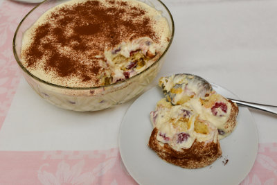 Raspberry Tiramisu