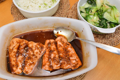 Teriyaki Salmon with Sesame Bok Choy