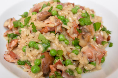 Pancetta and Pea Risotto