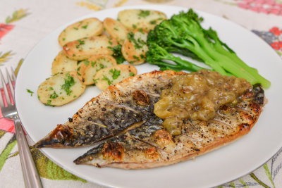 Mackerel with Gooseberry Sauce