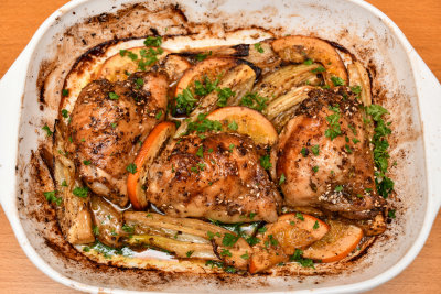 Chicken with Orange, Fennel and Za’atar