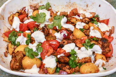 Curried Chicken Tray Bake
