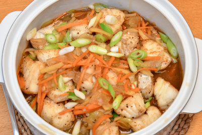 Cod in Miso Ginger Sauce