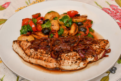 Sicilian Sweet & Sour Swordfish