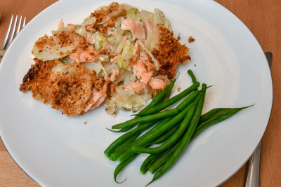 Smoked Salmon Gratin