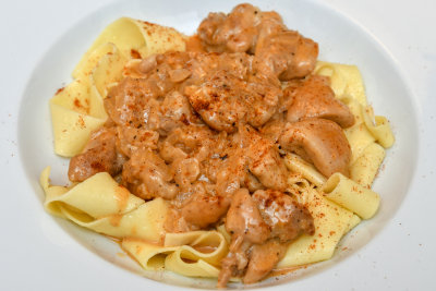 Paprika Chicken with Pappardelle