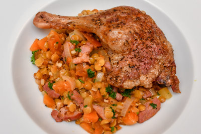Duck with Lentils
