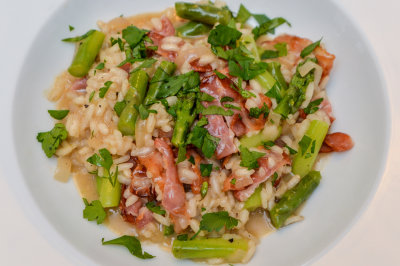 Risotto with Pancetta and Asparagus