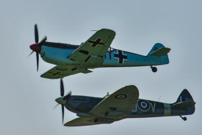 Messerschmitt and Spitfire