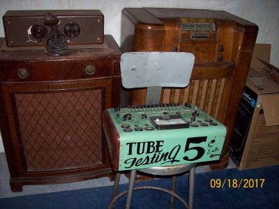 Radio/TV shop front Counter tube tester 